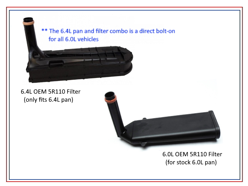 5R110 Transmission Filter (2003 & UP) (For Use w/ 6.4L Trans Pan)